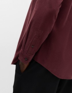 Regular Fit Striped Corduroy Shirt