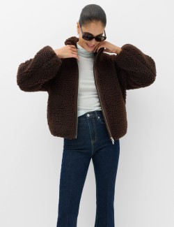 Borg Funnel Neck Jacket