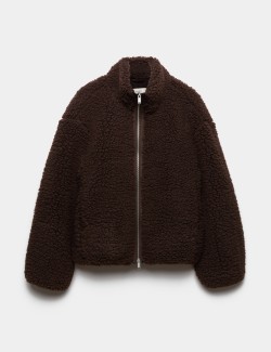 Borg Funnel Neck Jacket