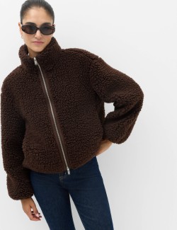 Borg Funnel Neck Jacket