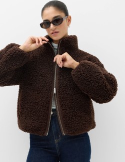 Borg Funnel Neck Jacket