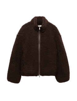 Borg Funnel Neck Jacket