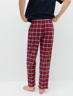 Pure Cotton Checked Pyjama Bottoms
