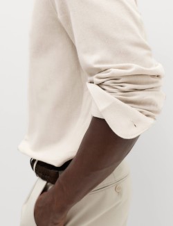 Regular Fit Easy Iron Marl Shirt