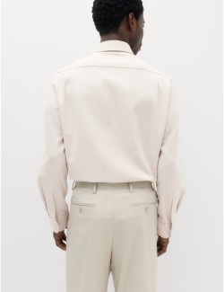 Regular Fit Easy Iron Marl Shirt