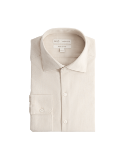 Regular Fit Easy Iron Marl Shirt