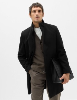 Funnel Neck Overcoat