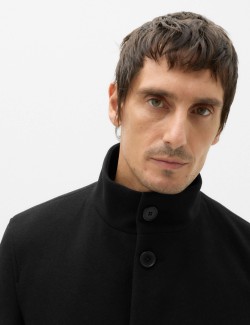 Funnel Neck Overcoat