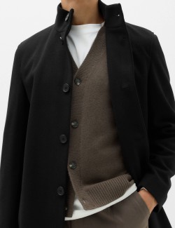 Funnel Neck Overcoat