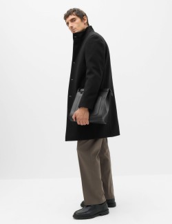 Funnel Neck Overcoat