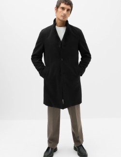 Funnel Neck Overcoat