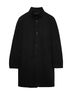 Funnel Neck Overcoat