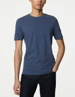 Pure Cotton Crew Neck T-Shirt