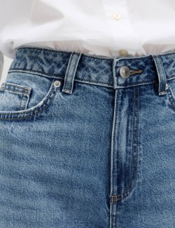 High Waisted Wide Leg Cropped Jeans