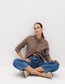 High Waisted Wide Leg Cropped Jeans