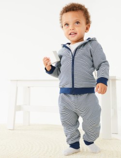 Cotton Rich Striped Joggers (0-3 Yrs)