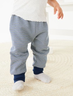 Cotton Rich Striped Joggers (0-3 Yrs)