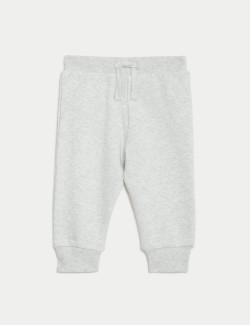 Cotton Rich Plain Joggers (0-3 Yrs)