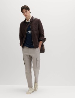Tapered Fit Stretch Cargo Trousers