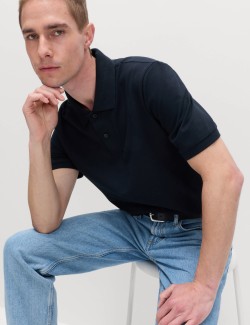 Slim Fit Cotton Rich Pique Polo Shirt