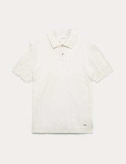 Mercerised Cotton Knitted Polo Shirt