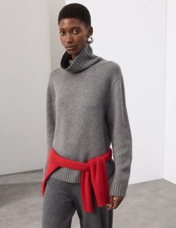 Merino Wool Rich Relaxed Jumper with Cashmere