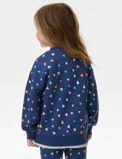 Cotton Rich Heart Sweatshirt (2-8 Yrs)