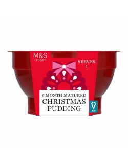 Vánoční pudink se sušenými plody vinné révy, ciderem, rumem a brandy