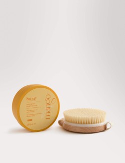 Tělové máslo s vůní manga a kartáč na tělo z kolekce Burst Bodycare