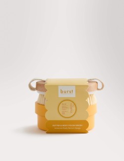 Tělové máslo s vůní manga a kartáč na tělo z kolekce Burst Bodycare