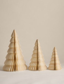 3 Pack Paper Tree Decorations