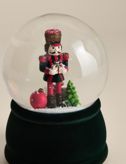 Light Up Nutcracker Snow Globe