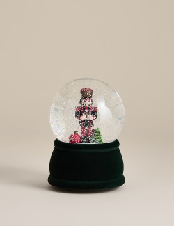 Light Up Nutcracker Snow Globe