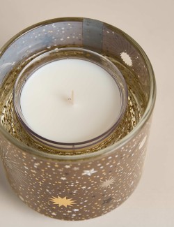 Vonná svíčka s vůní kadidla a myrhy, s LED osvětlením a dvěma náhradními náplněmi, 3 x 120 g