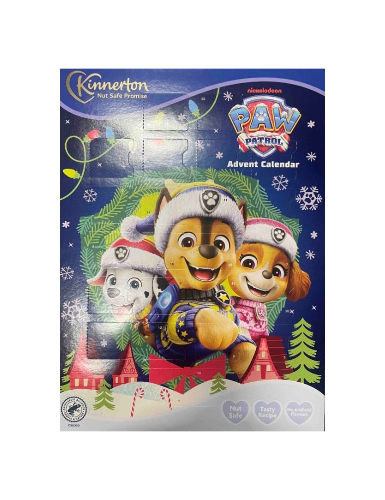 Adventní kalendář s 24 cukrovinkami s čokoládovou příchutí