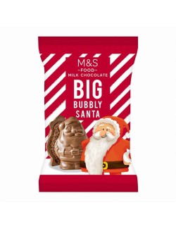 Figurka Santy z provzdušněné mléčné čokolády