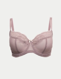 Jasmine Lace Wired Balcony Bra F-H