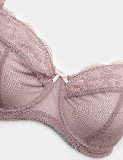 Jasmine Lace Wired Balcony Bra F-H