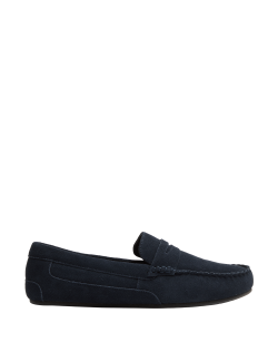 Suede Moccasin Slippers with Freshfeet™