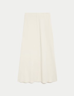 Crepe A-Line Midaxi Skirt