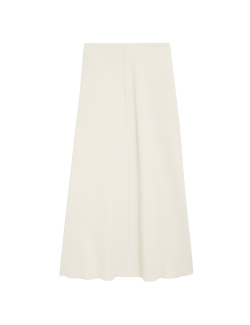 Crepe A-Line Midaxi Skirt