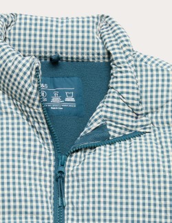 Péřová ginghamová bunda Stormwear™ (6–16 let)