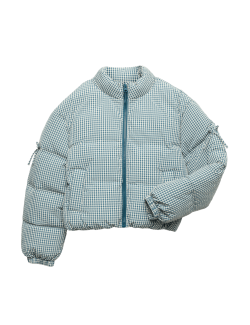 Péřová ginghamová bunda Stormwear™ (6–16 let)