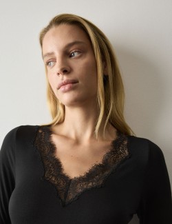 Modal Rich Thermal Top with Cashmere