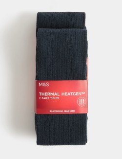 2 Pack Thermal Heatgen™ Tights (2-16 Yrs)