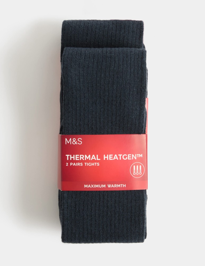 2 Pack Thermal Heatgen™ Tights (2-16 Yrs)