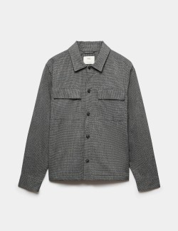 Cotton Rich Puppytooth Overshirt