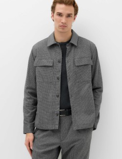 Cotton Rich Puppytooth Overshirt