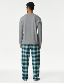 Brushed Cotton Checked Pyjama Set