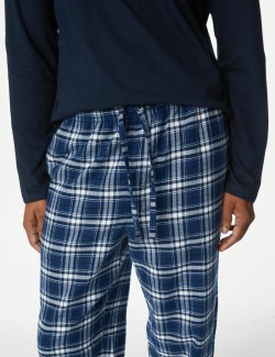 Brushed Cotton Checked Pyjama Set